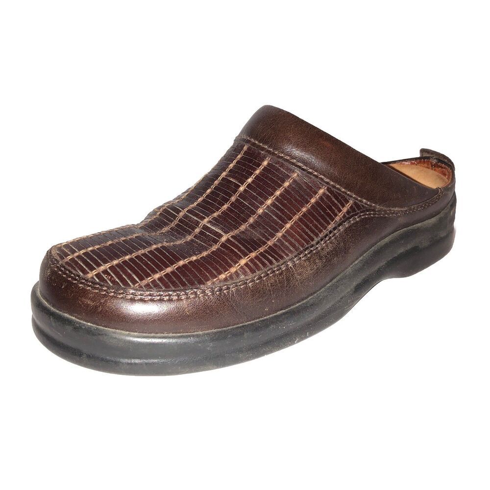 Birkenstock Footprints Womens Shoes Ashby Size 37 / 6 6.5 Brown Leather Clogs